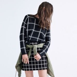 Madewell inkcheck plaid sweater XXS